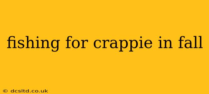 fishing for crappie in fall