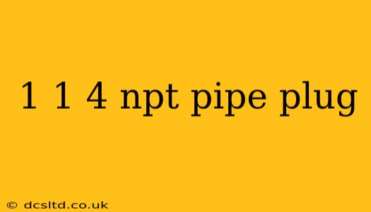 1 1 4 npt pipe plug