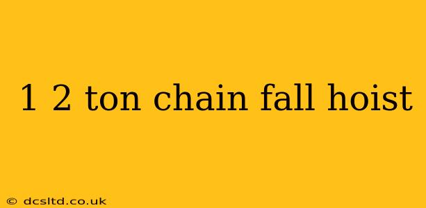 1 2 ton chain fall hoist