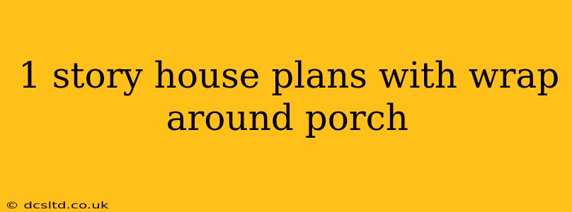 1 story house plans with wrap around porch