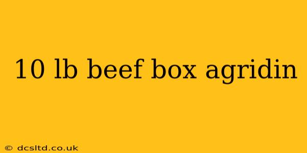 10 lb beef box agridin