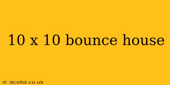 10 x 10 bounce house