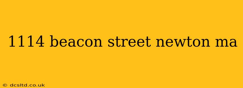 1114 beacon street newton ma