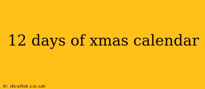 12 days of xmas calendar