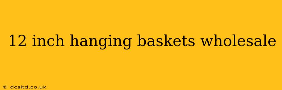12 inch hanging baskets wholesale