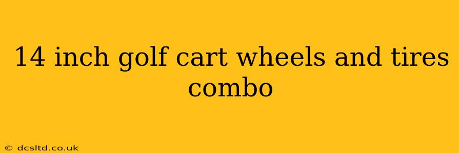 14 inch golf cart wheels and tires combo