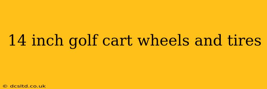 14 inch golf cart wheels and tires
