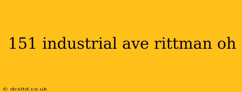 151 industrial ave rittman oh