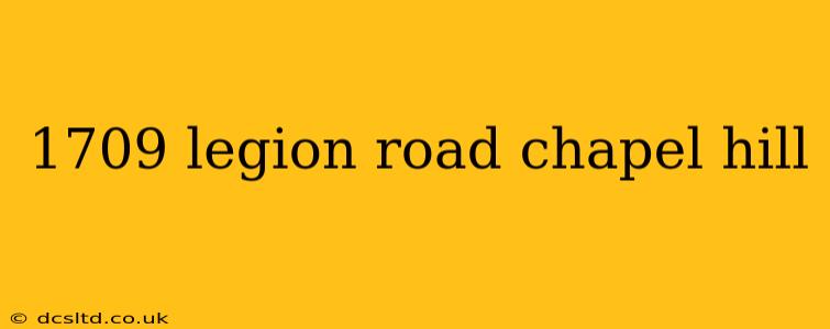 1709 legion road chapel hill