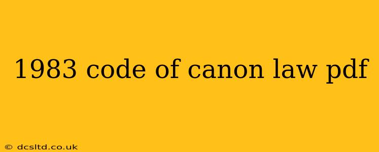 1983 code of canon law pdf
