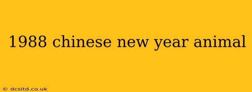 1988 chinese new year animal