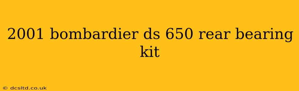 2001 bombardier ds 650 rear bearing kit