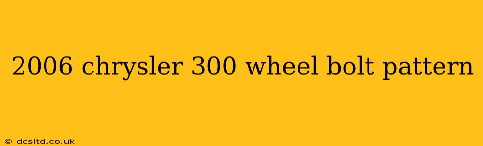 2006 chrysler 300 wheel bolt pattern