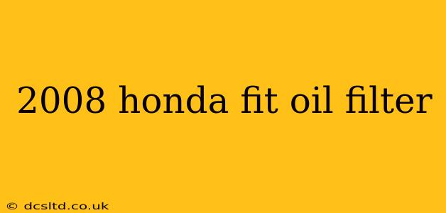 2008 honda fit oil filter