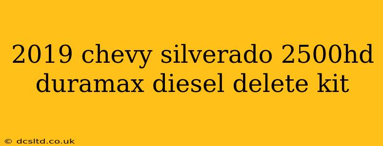 2019 chevy silverado 2500hd duramax diesel delete kit