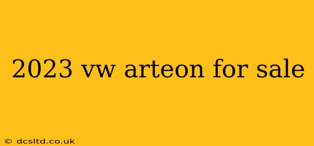 2023 vw arteon for sale