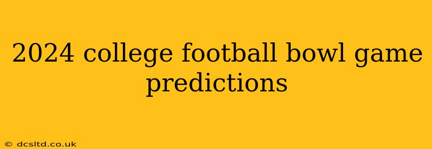 2024 college football bowl game predictions