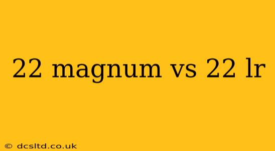 22 magnum vs 22 lr