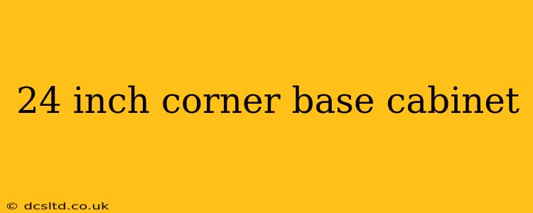 24 inch corner base cabinet