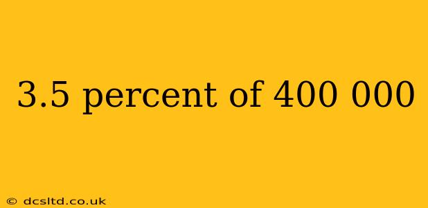 3.5 percent of 400 000