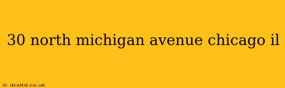 30 north michigan avenue chicago il