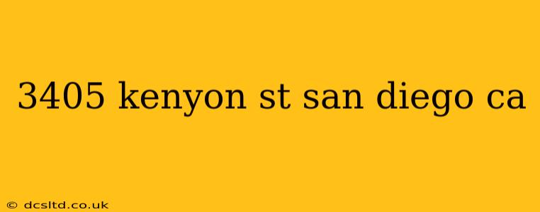 3405 kenyon st san diego ca