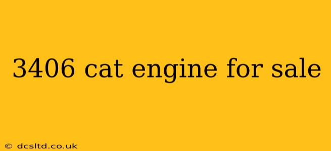 3406 cat engine for sale