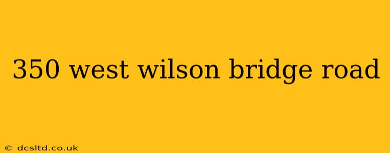 350 west wilson bridge road