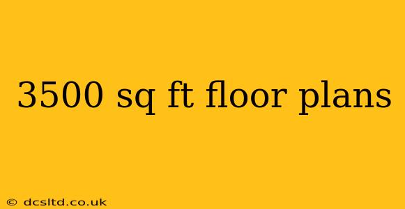 3500 sq ft floor plans