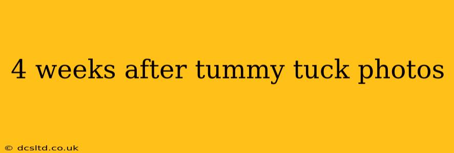 4 weeks after tummy tuck photos