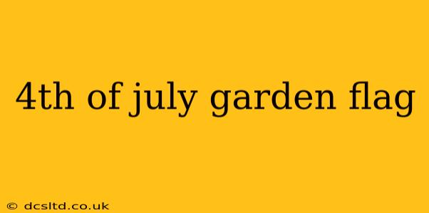 4th of july garden flag