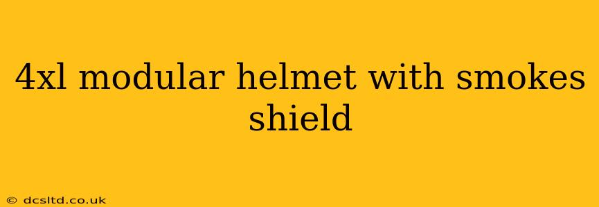 4xl modular helmet with smokes shield