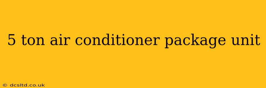 5 ton air conditioner package unit