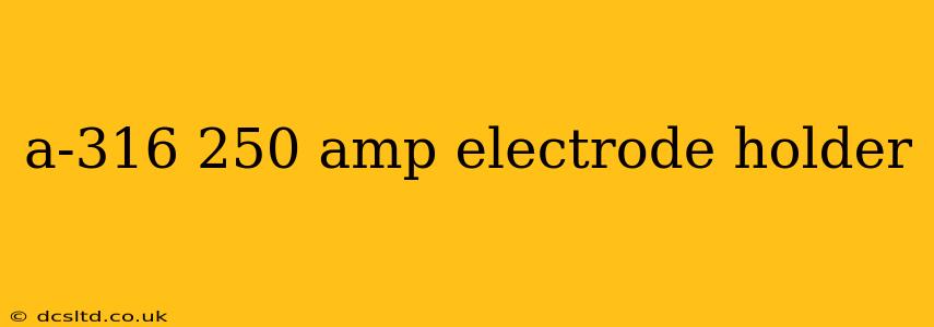 a-316 250 amp electrode holder