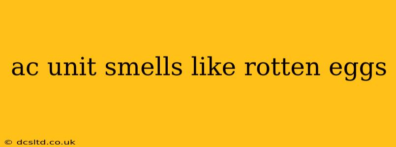 ac unit smells like rotten eggs