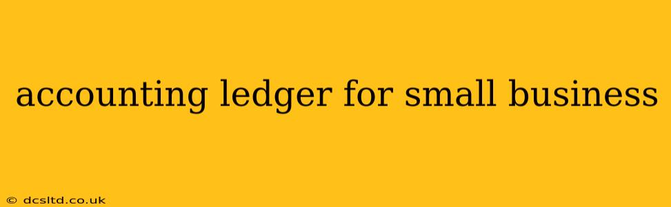 accounting ledger for small business