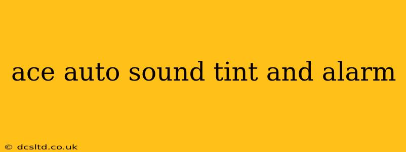 ace auto sound tint and alarm