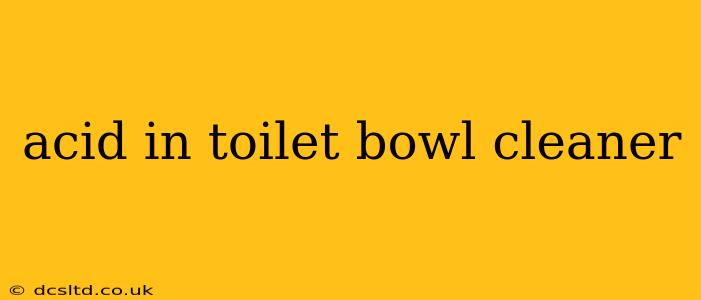 acid in toilet bowl cleaner