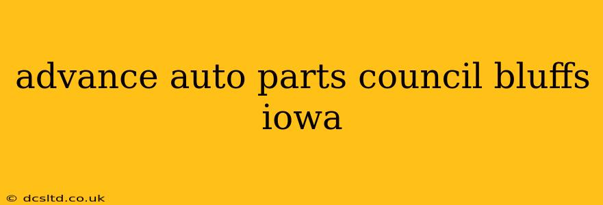 advance auto parts council bluffs iowa