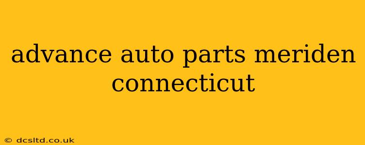 advance auto parts meriden connecticut