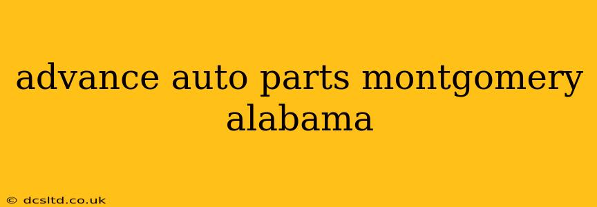 advance auto parts montgomery alabama