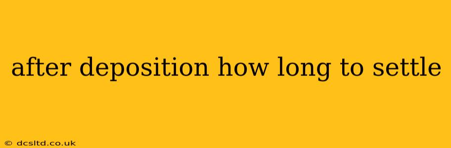 after deposition how long to settle