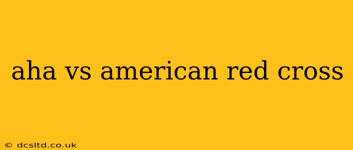 aha vs american red cross