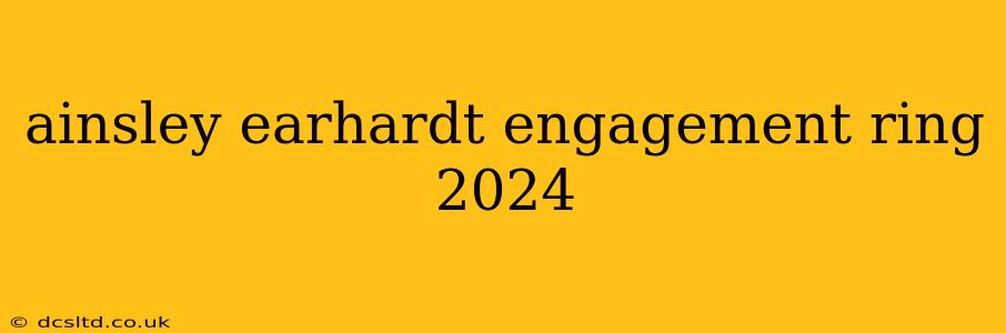 ainsley earhardt engagement ring 2024