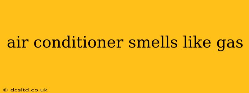 air conditioner smells like gas