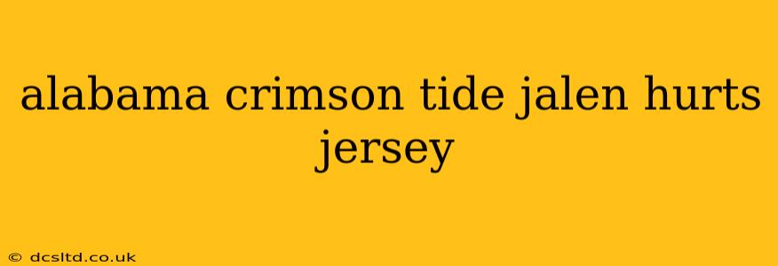 alabama crimson tide jalen hurts jersey