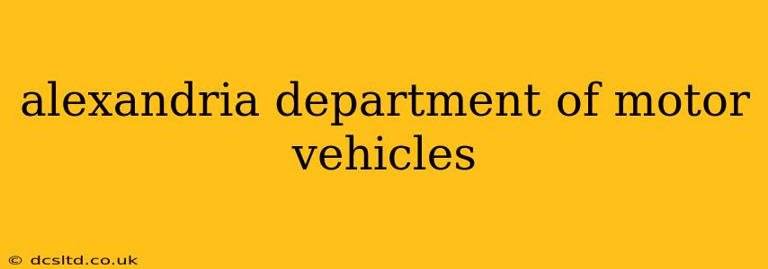 alexandria department of motor vehicles