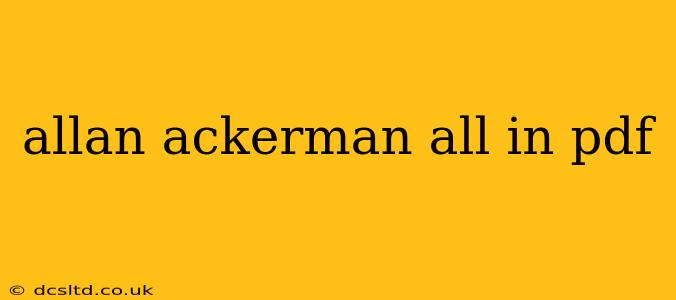 allan ackerman all in pdf