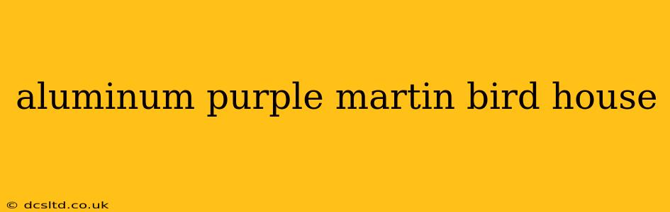 aluminum purple martin bird house