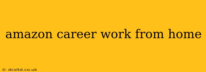 amazon career work from home